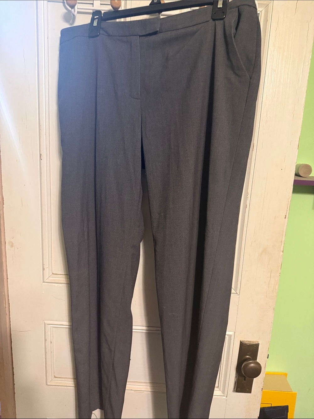 Calvin Klein Women's Gray Dress Pants - Tailored Straight Leg